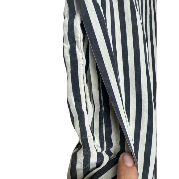 CLOSED Amelia Stripe Silk Crop Pants Sz. M - Picture 3 of 8